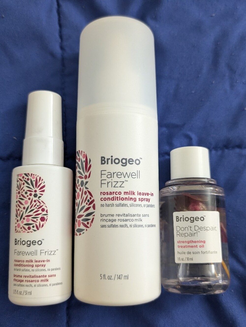 🌿✈️ Briogeo Hair Bundle | Farewell Frizz Spray Full + Don't Despair Oil All New
